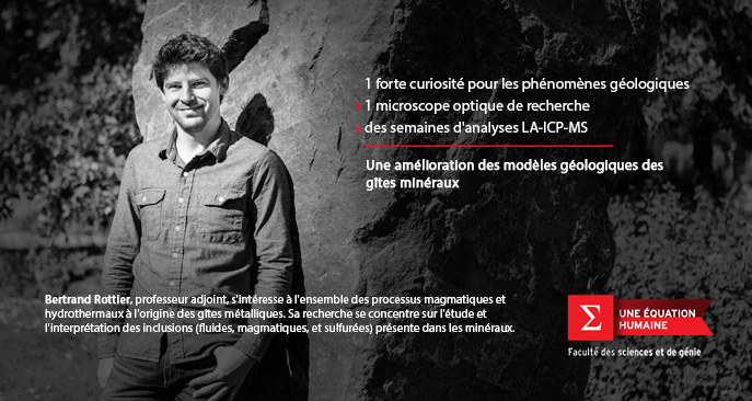 Bertrand Rottier, professeur au Département de géologie et de génie géologique de l'Université Laval